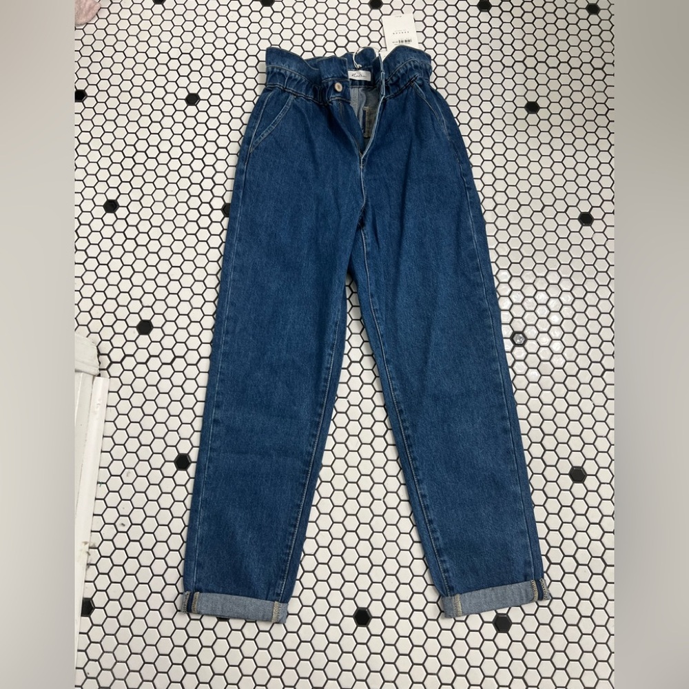 Nwt kancan paperbag jeans size small